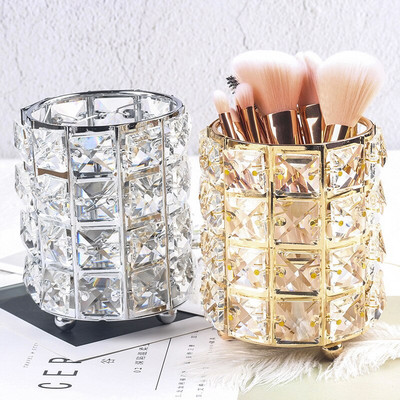 Cutie de depozitare pentru cosmetice cristal suport perie de machiaj tub de depozitare bijuterii ruj creion pentru sprancene cutie de depozitare machiaj