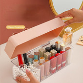 Cutie organizatoare de machiaj Rujuri din plastic PMMA Be Husă de ruj rezistentă la praf cu compartiment 4 culori Organizator de depozitare pentru machiaj Nou