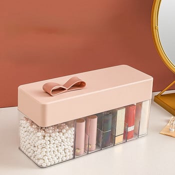 Makeup Organizer Box Lipsticks PMMA Plastic Be Dust-proof Κάλυμμα κραγιόν με θήκη 4 χρωμάτων Makeup Storage Organizer Νέο