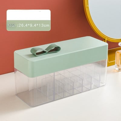 Cutie organizatoare de machiaj Rujuri din plastic PMMA Be Husă de ruj rezistentă la praf cu compartiment 4 culori Organizator de depozitare pentru machiaj Nou