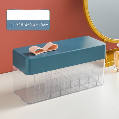 Cutie organizatoare de machiaj Rujuri din plastic PMMA Be Husă de ruj rezistentă la praf cu compartiment 4 culori Organizator de depozitare pentru machiaj Nou
