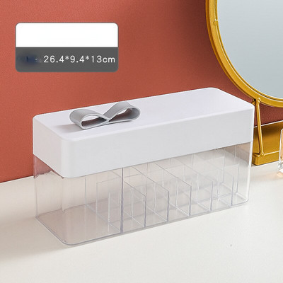 Cutie organizatoare de machiaj Rujuri din plastic PMMA Be Husă de ruj rezistentă la praf cu compartiment 4 culori Organizator de depozitare pentru machiaj Nou