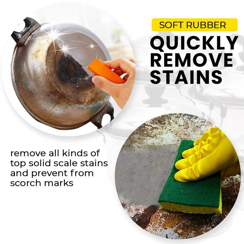 1 τεμ Easy Limescale Γόμα μπάνιου Γυαλί αφαίρεσης σκουριάς Καουτσούκ Εργαλεία καθαρισμού οικιακής κουζίνας Ζυγαριά κουζίνας και βούρτσα σκουριάς