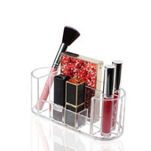 FANSHU Transport Make Četke za pohranu Plastični organizator šminke Držač kozmetičkog alata s poklopcem Kutija sa stalkom za pohranu kozmetičkih četkica