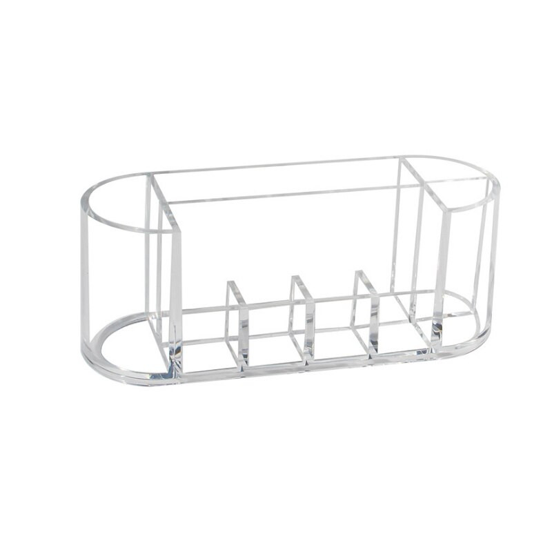 FANSHU Transport Make Četke za pohranu Plastični organizator šminke Držač kozmetičkog alata s poklopcem Kutija sa stalkom za pohranu kozmetičkih četkica