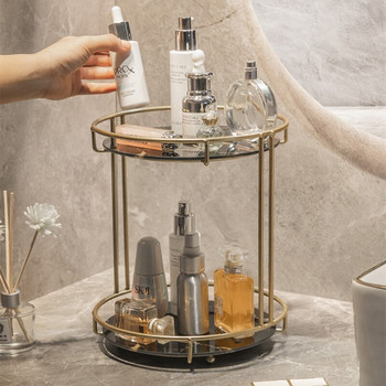 Поставка за съхранение Органайзер за скандинавски грим Органайзер за козметика Настолна тоалетка Продукт за грижа за кожата Парфюм Поставка за витрини за червило