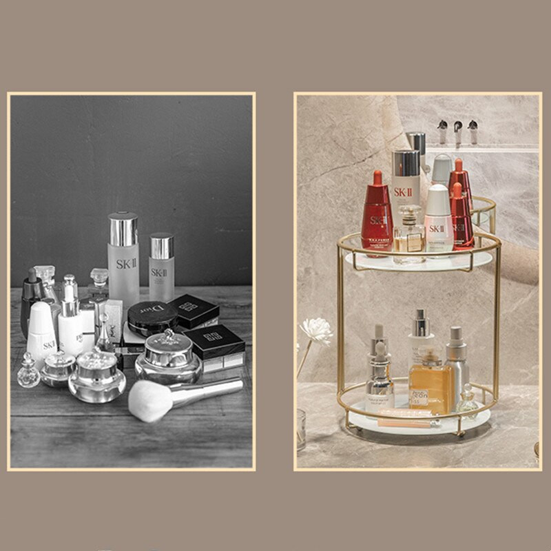 Σχάρα αποθήκευσης Nordic organizer μακιγιάζ Cosmetic Organizer Τραπέζι επιτραπέζιου ντυσίματος Skin Care Product Perfume Lipstick Display Rack