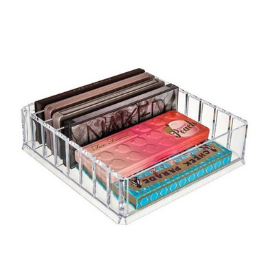Acrylic Eyeshadow AG Grid Lattice Clear Lipsticks Holder Storage Box Πινέλο Μακιγιάζ Organizer Δοχεία αποθήκευσης μακιγιάζ