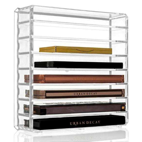 Acrylic Eyeshadow AG Grid Lattice Clear Lipsticks Holder Storage Box Πινέλο Μακιγιάζ Organizer Δοχεία αποθήκευσης μακιγιάζ