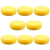 Slike od spužve, spužve, okrugle grnčarije, zidni crteži, dječji oblici, DIY, žuta glina, akvarel, bojenje voskom, popravak automobila