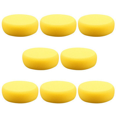 Slike od spužve, spužve, okrugle grnčarije, zidni crteži, dječji oblici, DIY, žuta glina, akvarel, bojenje voskom, popravak automobila