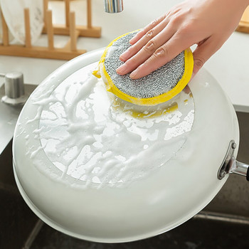 9Pcs двустранна гъба за миене на съдове, тиган, тенджера, гъба за почистване на съдове, домакински почистващи инструменти, кухненски съдове, четка за миене на съдове
