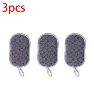 Multifunktsionaalne käsn-köögipuhastushari, bambuskiust kahepoolne käsn-puhastusnõu Küürimispadi Magic puhastushari