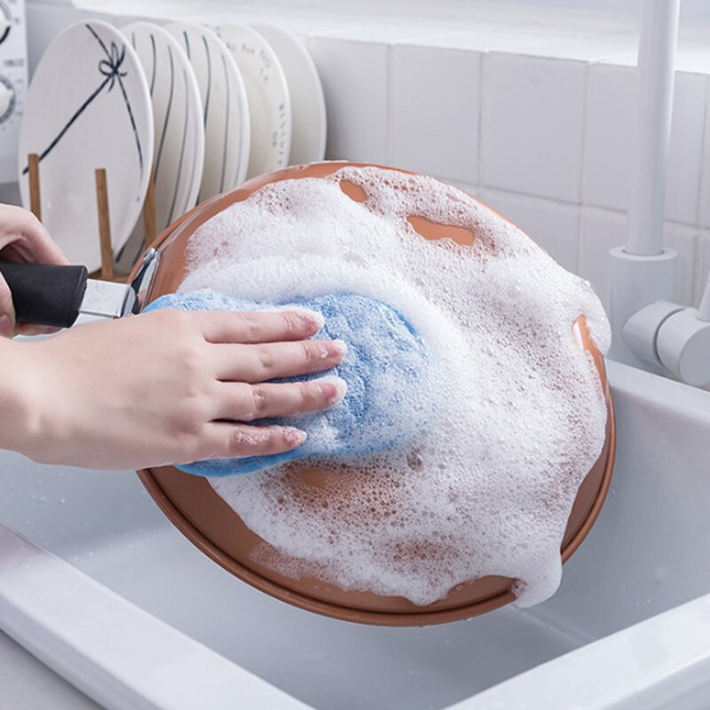 Multifunktsionaalne käsn-köögipuhastushari, bambuskiust kahepoolne käsn-puhastusnõu Küürimispadi Magic puhastushari