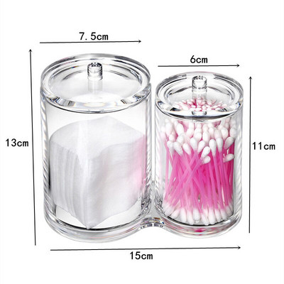 Ακρυλική θήκη για στυλό φρυδιών Διαφανές κουτί αποθήκευσης καλλυντικών Pendientes Organizers For Dresser Ενσωματωμένος οργανωτής βερνικιού νυχιών