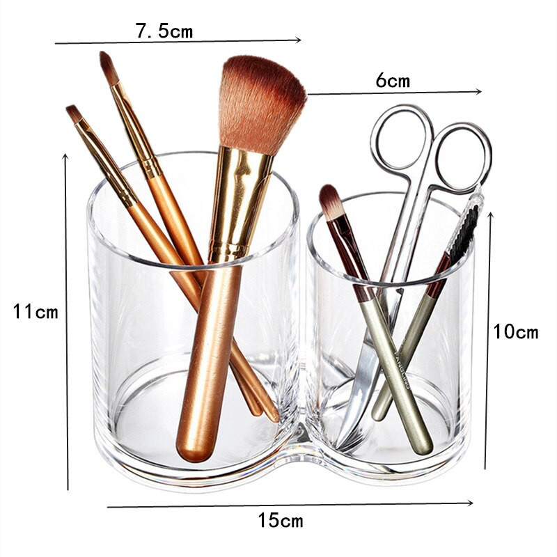 Ακρυλική θήκη για στυλό φρυδιών Διαφανές κουτί αποθήκευσης καλλυντικών Pendientes Organizers For Dresser Ενσωματωμένος οργανωτής βερνικιού νυχιών