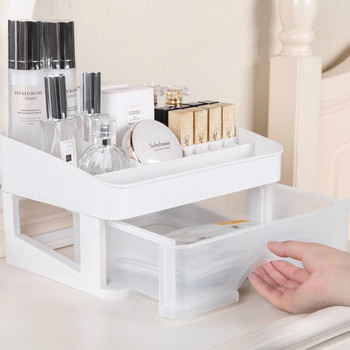 Οργάνωση μακιγιάζ μπάνιου Γυναικεία καλλυντικά Κουτί αποθήκευσης Επιτραπέζιου συρταριού Συρτάρι πολλαπλών στρώσεων κοσμήματα Δοχείο αξεσουάρ για κραγιόν