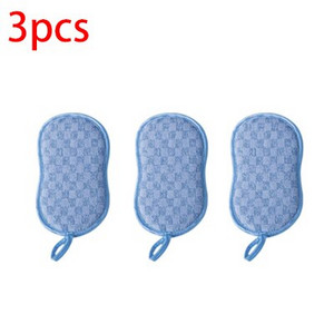 Višenamjenska spužva, kuhinjska četka za čišćenje Bambusova vlakna, dvostrana spužva za ribanje posuđa Jastučić za ribanje Čarobna četka za čišćenje