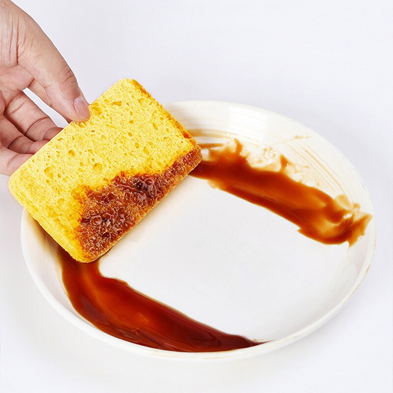 Nõudepesukäsn naturaalsest puidumassist käsnharja kauss pesupann käsn köögipesuvahend