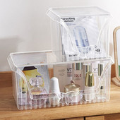 Prozirna kutija za pohranu kozmetike Stolni artefakt Maska za spavaonicu Kupaonica Stalci za njegu kože Veliki držač za organizaciju