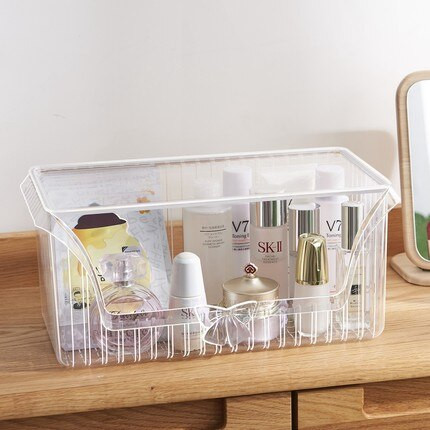 Prozirna kutija za pohranu kozmetike Stolni artefakt Maska za spavaonicu Kupaonica Stalci za njegu kože Veliki držač za organizaciju