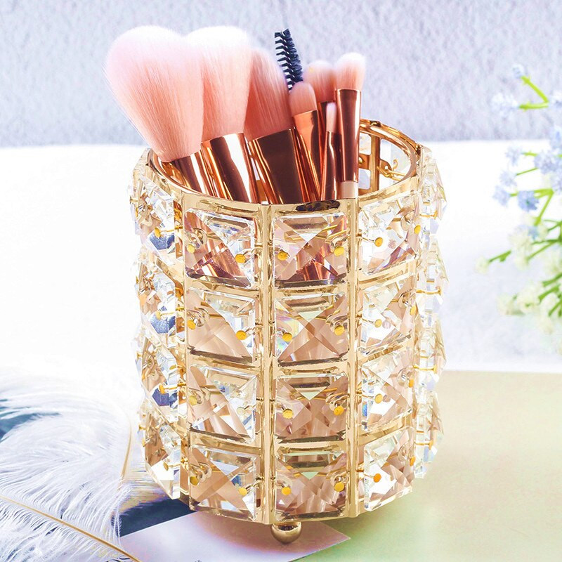 Moda femei machiaj perie găleată cutie de depozitare cosmetice vază creion pieptene container lac de unghii organizator cutie de machiaj organizator
