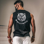 Αθλητικό ανδρικό φανελάκι με στάμπα