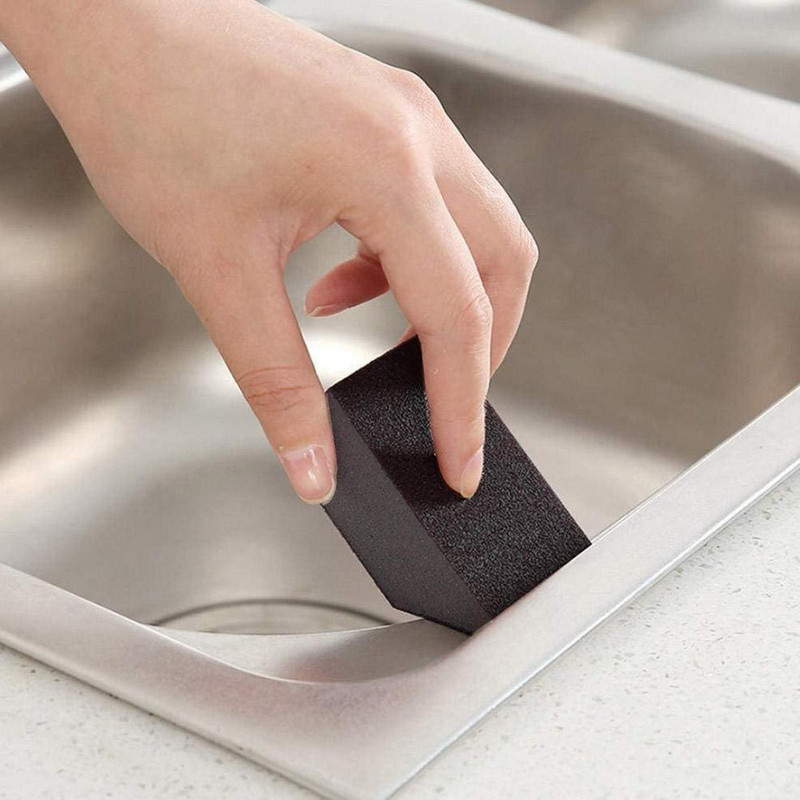 5 komada Emery Spužva Četka Scrub Spužva za uklanjanje kamenca od hrđe Alat za brisanje Čarobna karborundum spužva Čistač Jastučić za pranje kuhinjske posude