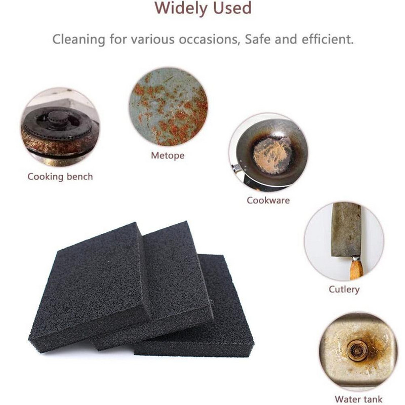 5 komada Emery Spužva Četka Scrub Spužva za uklanjanje kamenca od hrđe Alat za brisanje Čarobna karborundum spužva Čistač Jastučić za pranje kuhinjske posude