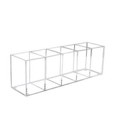 5 pesa akrüülist meigipintslid Organiseerimiskarbi mahuti hoiuruum Selge kosmeetikatoodete meigihoidla 2021