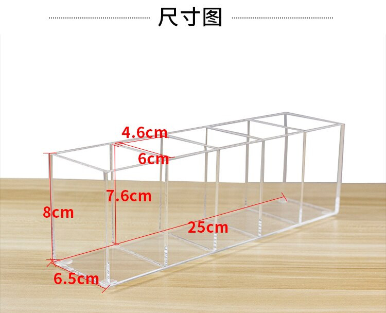 5 pesa akrüülist meigipintslid Organiseerimiskarbi mahuti hoiuruum Selge kosmeetikatoodete meigihoidla 2021