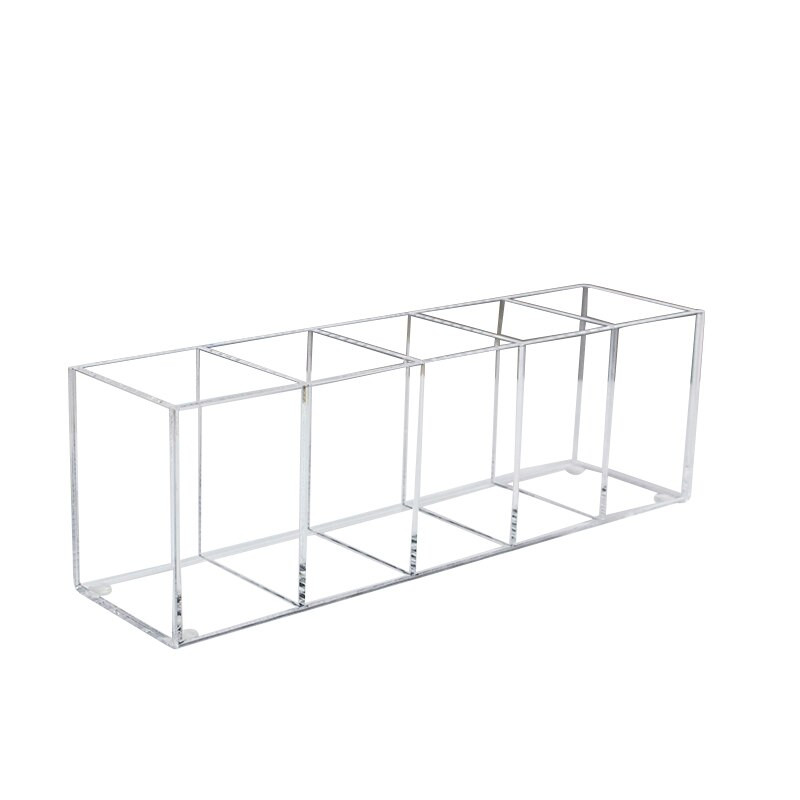 5 pesa akrüülist meigipintslid Organiseerimiskarbi mahuti hoiuruum Selge kosmeetikatoodete meigihoidla 2021