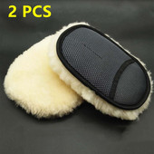 2 kom vunene rukavice za pranje automobila Rukavice za čišćenje automobila od mikrovlakana od zgušnjavanja meke vune Njega perilice za motocikle Stil automobila