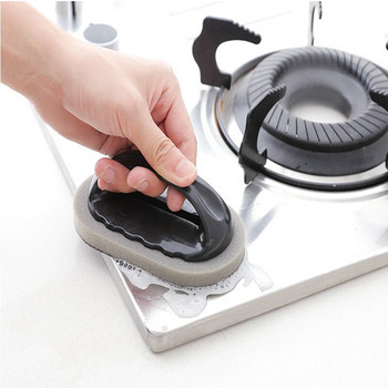 Gadgets κουζίνας Magic Sponge Cleaning σφουγγαράκι Εργαλεία κουζίνας Ισχυρή βούρτσα απολύμανσης με λαβή Αξεσουάρ μπάνιου κουζίνας