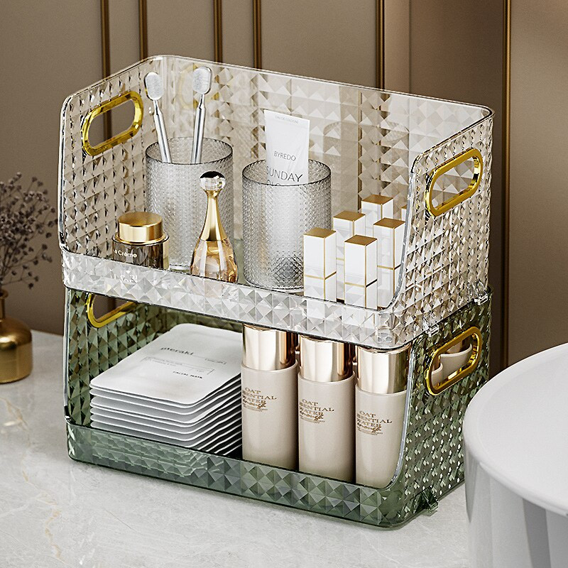 Stolni organizator šminke Kutija za pohranu kozmetike Maska za njegu kože Kozmetičke stvari Organizator za pohranu grickalica Organizator za nakit