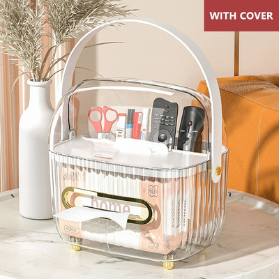 TissueCosmetic Storage BoxElutuba Diivanilaud Restoran Kerge Luksus Multifunktsionaalne Meigikorraldaja Nahahooldushoidla Dra