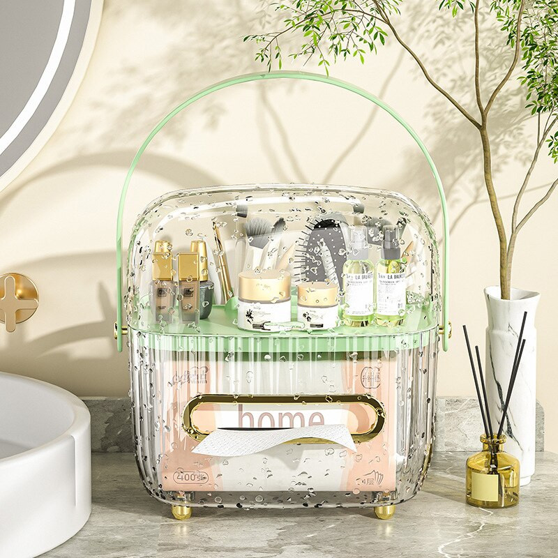 TissueCosmetic Storage BoxElutuba Diivanilaud Restoran Kerge Luksus Multifunktsionaalne Meigikorraldaja Nahahooldushoidla Dra