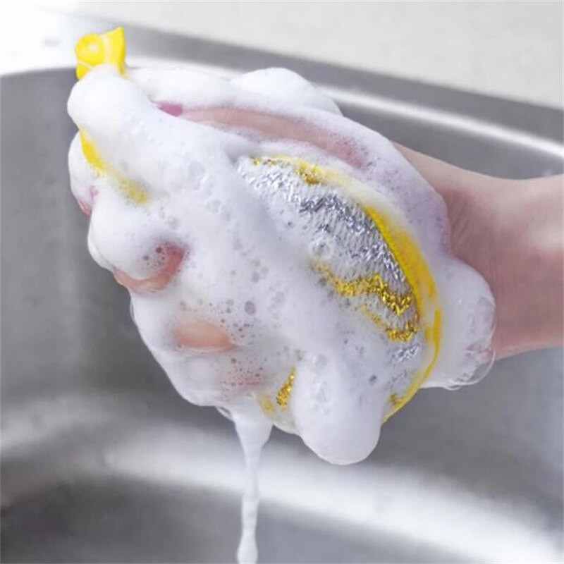 Σφουγγάρι διπλής όψεως κουζινικά σκεύη Βούρτσες κατά του λίπους Πανάκια καθαρισμού Σφουγγάρι πιάτων με ισχυρό αφρό Προμήθειες καθαρισμού κουζίνας σπιτιού