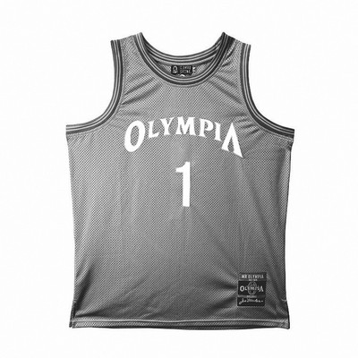 Ανδρικό αθλητικό φανελάκι με επιγραφή και λογότυπο