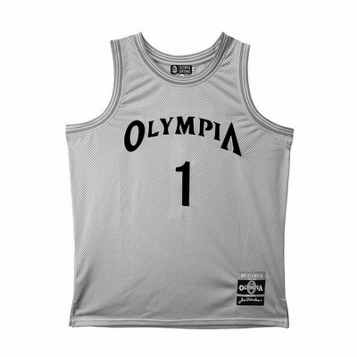 Ανδρικό αθλητικό φανελάκι με επιγραφή και λογότυπο