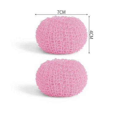 Βούρτσα πλυσίματος πιάτων με μπάλα Nano Cleaning με λαβή Αντικαθιστώμενη κεφαλή βούρτσας Υλικό νάιλον που δεν βλάπτει Κατσαρόλα Εργαλεία καθαρισμού κουζίνας σπιτιού