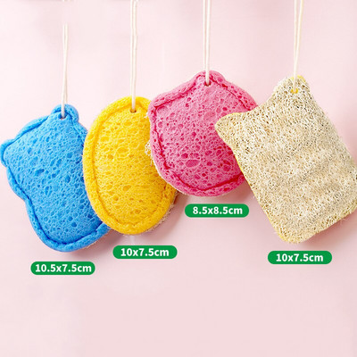 Kokkupressitud puidust tselluloosist puuvillased loofad Puhastuslapp nõudepesumasin Keskkonnasõbralik looduslik materjal, mis ei kahjusta käsi Köögipuhastusvahendid