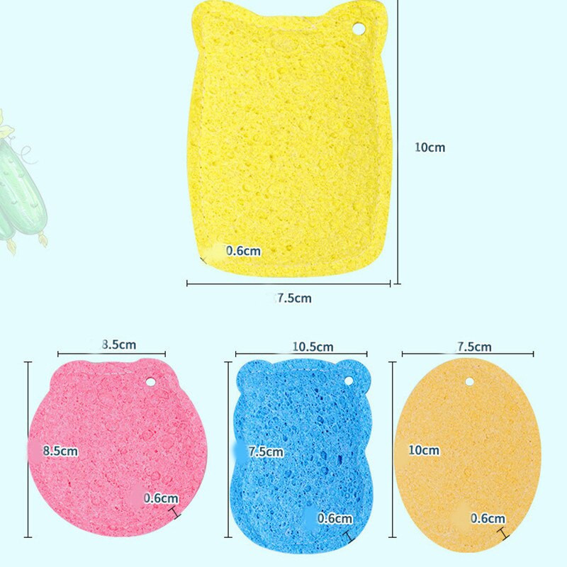 Kokkupressitud puidust tselluloosist puuvillased loofad Puhastuslapp nõudepesumasin Keskkonnasõbralik looduslik materjal, mis ei kahjusta käsi Köögipuhastusvahendid