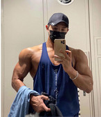 Ležerna muška majica bez rukava s natpisom