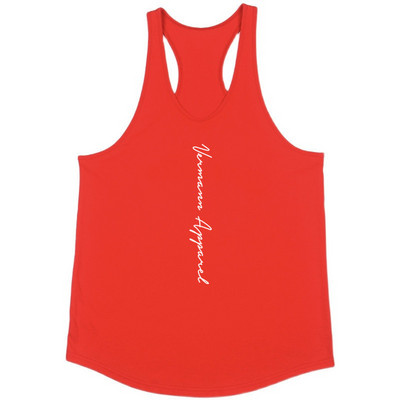 Ležerna muška majica bez rukava s natpisom