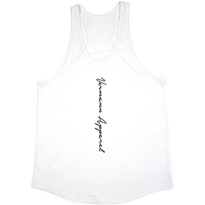 Ležerna muška majica bez rukava s natpisom