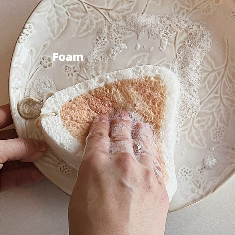 Εργαλείο καθαρισμού κουζίνας με συμπιεσμένο σφουγγάρι πλυντηρίου πιάτων χωρίς μοτίβο ψωμιού