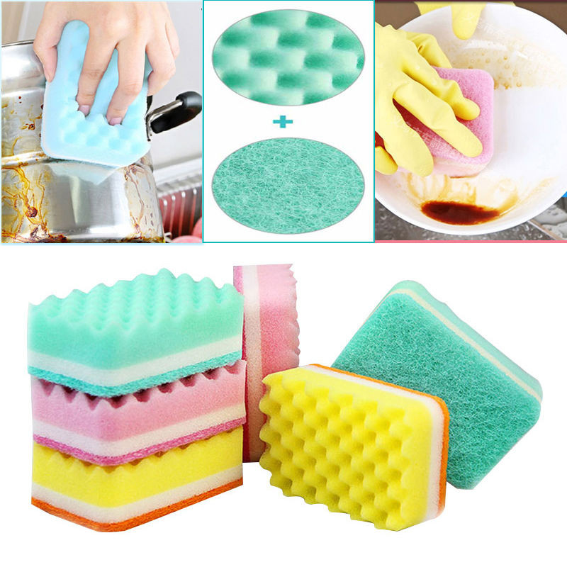 Spužva za pranje posuđa u obliku vala Artefakt za pranje posuđa i čišćenje lonca Kuhinjski jastučić za ribanje Krpa za pranje posuđa koja nije nauljena