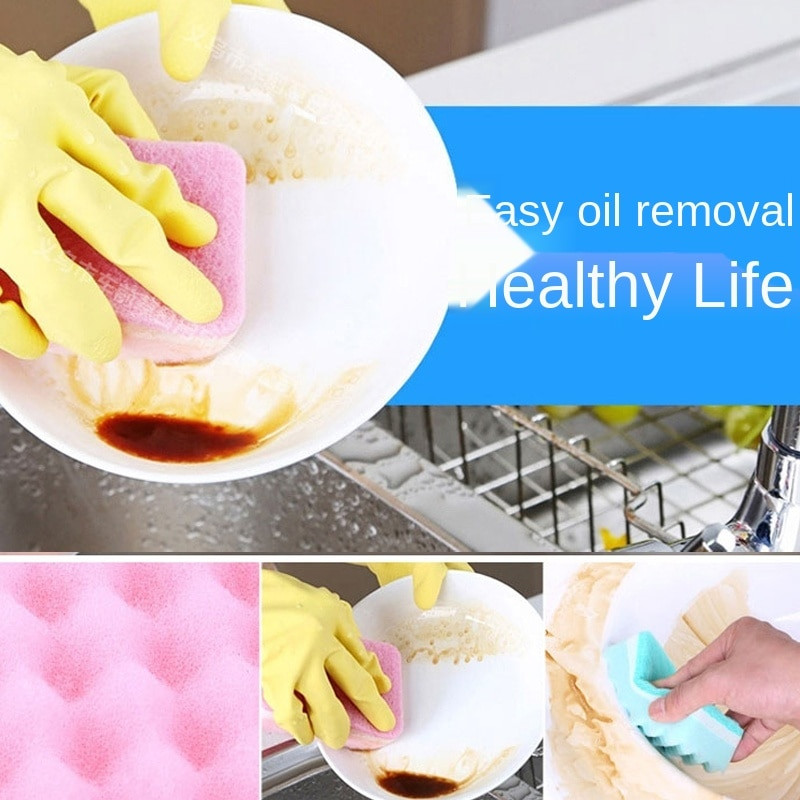 Spužva za pranje posuđa u obliku vala Artefakt za pranje posuđa i čišćenje lonca Kuhinjski jastučić za ribanje Krpa za pranje posuđa koja nije nauljena