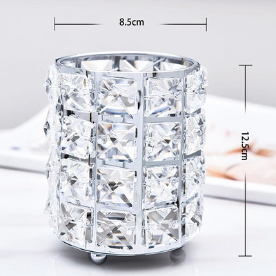 Στήριγμα πινέλου μακιγιάζ Organizer πολλαπλών χρήσεων Κρυστάλλινο καλλυντικό ράφι αποθήκευσης στυλό δοχείο αποθήκευσης Κουτί Γυναικεία εργαλεία οργάνωσης μακιγιάζ